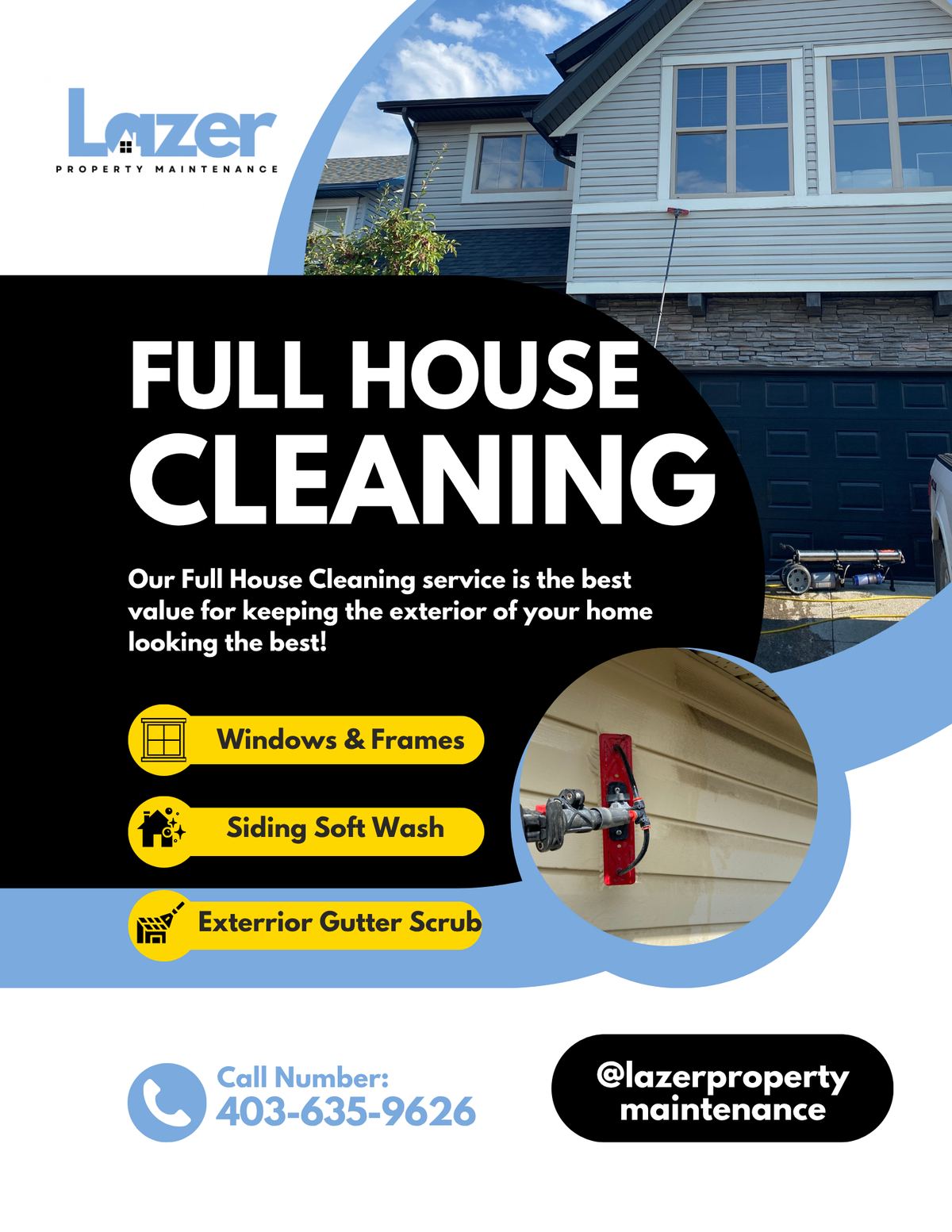 EXTERIOR FULL HOUSE CLEANING